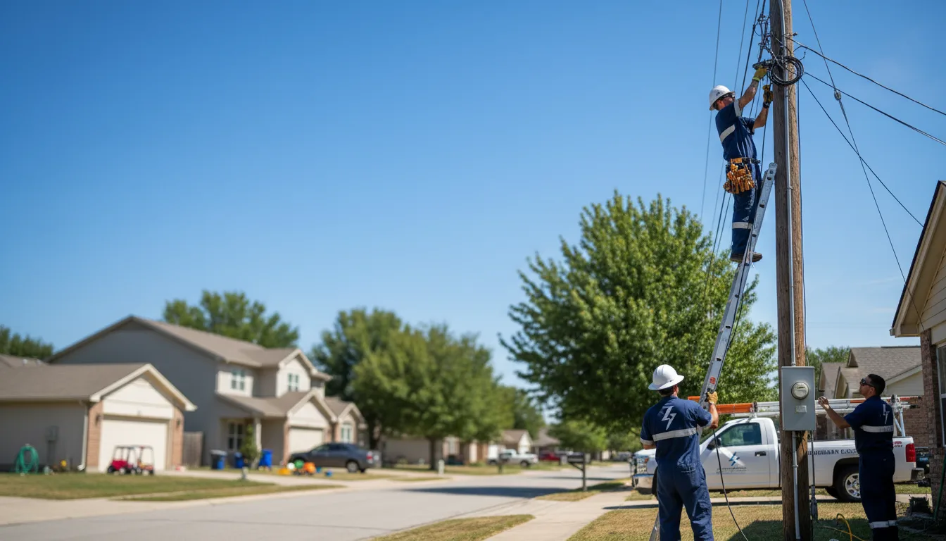 Residential electrician providing installation services in Irma, WI